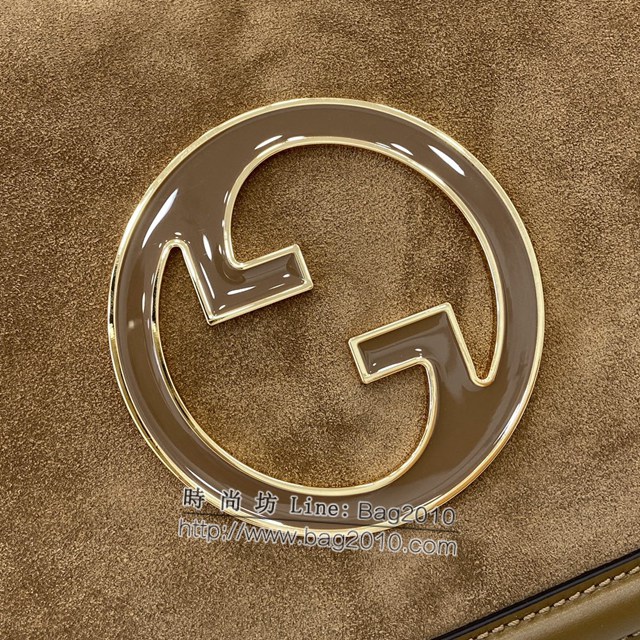 Gucci專櫃古馳最新款Blondie系列中號手提包原廠皮肩背女包 jh2128型號：815719